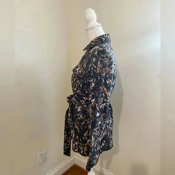 NWT Ted Baker London Inniza Urban Printed Cargo Jacket Ted Size 1 US Size 2 - Picture 6 of 11